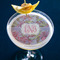 Orchids Printed Drink Topper - Large - In Context