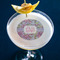 Orchids Printed Drink Topper - Medium - In Context