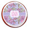 Orchids Printed Icing Circle - Large - On Cookie