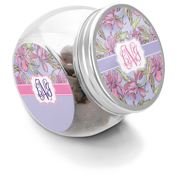 Custom Orchids Puppy Treat Jar (Personalized)