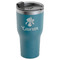 Orchids RTIC Tumbler - Dark Teal - Angled