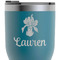 Orchids RTIC Tumbler - Dark Teal - Close Up
