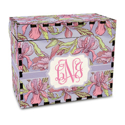Orchids Wood Recipe Box - Full Color Print (Personalized)