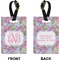 Orchids Rectangle Luggage Tag (Front + Back)
