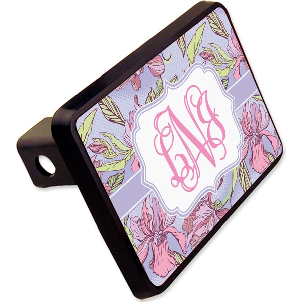 Custom Orchids Rectangular Trailer Hitch Cover - 2" (Personalized)