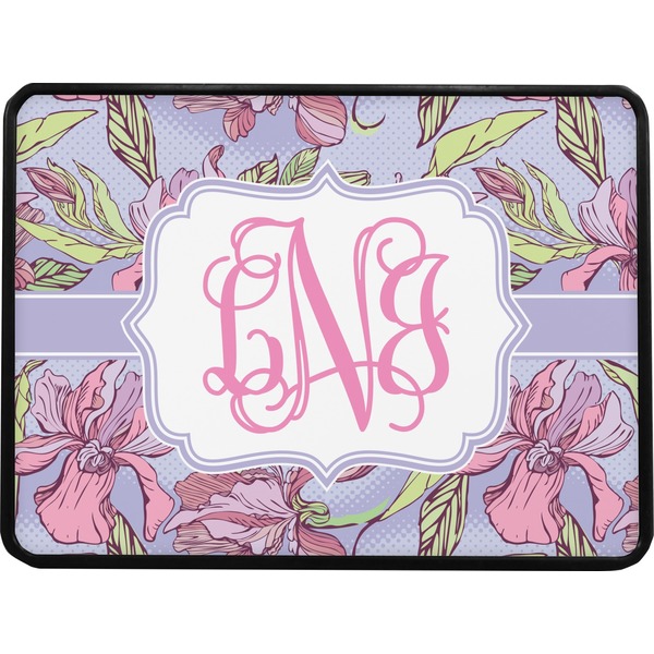 Orchids Rectangular Trailer Hitch Cover (Personalized)