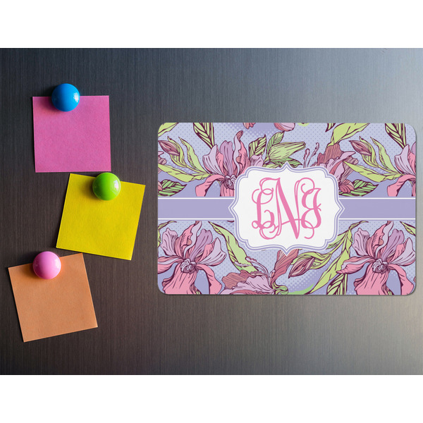 Orchids Rectangular Fridge Magnet - LIFESTYLE
