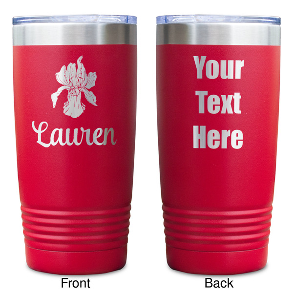 Orchids Red Polar Camel Tumbler - 20oz - Double Sided - Approval