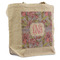 Orchids Reusable Cotton Grocery Bag - Front View
