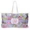 Orchids Large Rope Tote Bag - Front View