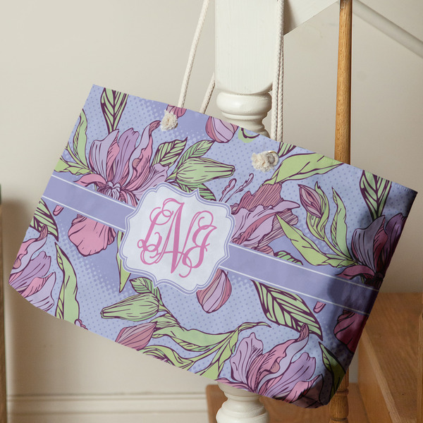 Orchids Large Rope Tote - Life Style