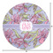Orchids Round Area Rug - Size