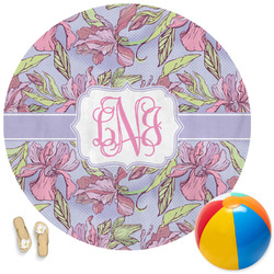 Orchids Round Beach Towel (Personalized)