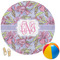 Orchids Round Beach Towel (Personalized)