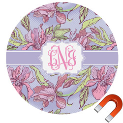 Orchids Round Car Magnet - 6" (Personalized)