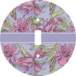 Orchids Round Light Switch Cover