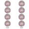 Orchids Round Linen Placemats - APPROVAL Set of 4 (double sided)