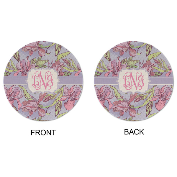 Orchids Round Linen Placemats - APPROVAL (double sided)