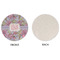 Orchids Round Linen Placemats - APPROVAL (single sided)