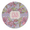 Orchids Round Linen Placemats - FRONT (Double Sided)