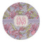 Orchids Round Linen Placemat (Personalized)