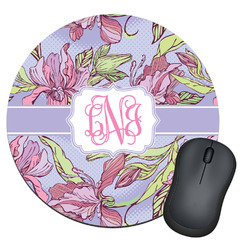 Orchids Round Mouse Pad (Personalized)