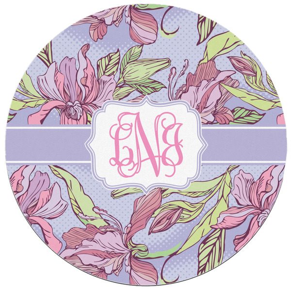 Orchids Round Mousepad - APPROVAL