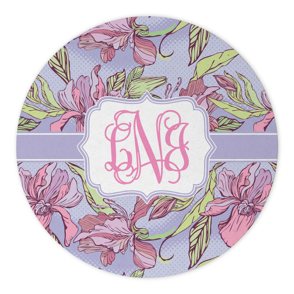 Orchids Round Paper Coaster - Approval