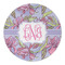 Orchids Round Paper Coaster - Approval