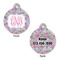 Orchids Round Pet ID Tag - Large - Approval