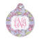 Orchids Round Pet Tag