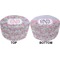 Orchids Round Pouf Ottoman (Top and Bottom)