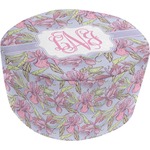 Orchids Round Pouf Ottoman (Personalized)