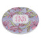 Orchids Round Stone Trivet - Angle View