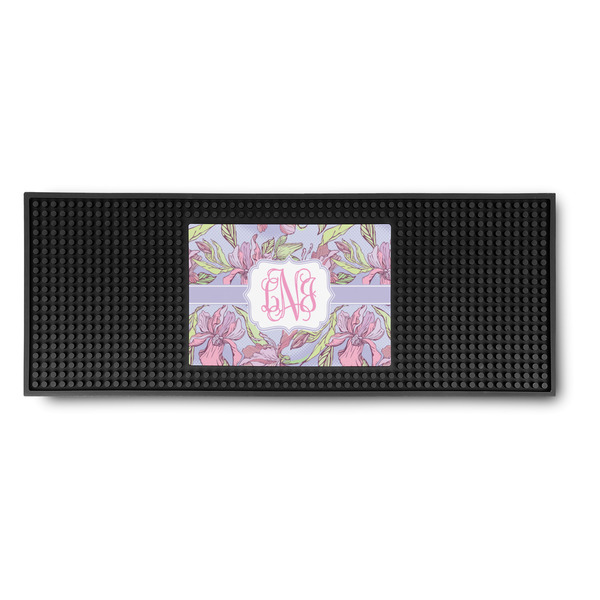 Custom Orchids Rubber Bar Mat (Personalized)