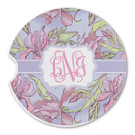 Orchids Sandstone Car Coaster - Single (Personalized)