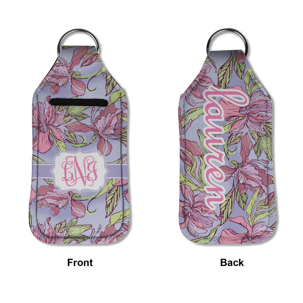 Orchids Sanitizer Holder Keychain - Large APPROVAL (Flat)