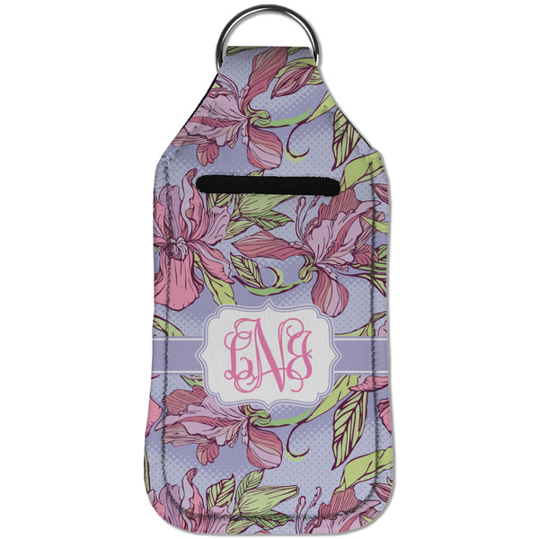 Orchids Sanitizer Holder Keychain - Large (Front)