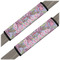 Orchids Seat Belt Covers (Set of 2)