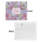 Orchids Security Blanket - Front & White Back View
