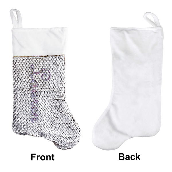 Orchids Sequin Stocking - Approval