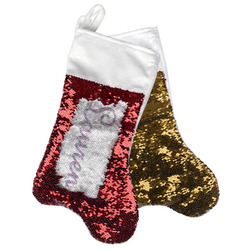 Orchids Reversible Sequin Stocking (Personalized)