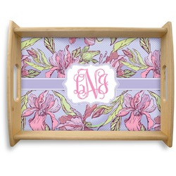 Orchids Natural Wooden Tray - Large (Personalized)