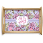 Orchids Natural Wooden Tray - Small (Personalized)