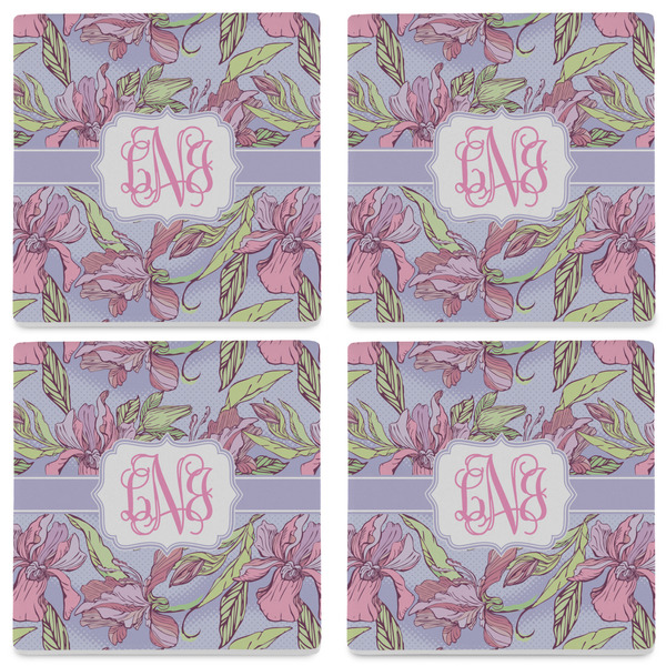 Orchids Set of 4 Sandstone Coasters - See All 4 View