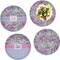 Orchids Set of Lunch / Dinner Plates
