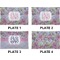 Orchids Set of Rectangular Dinner Plates (Approval)