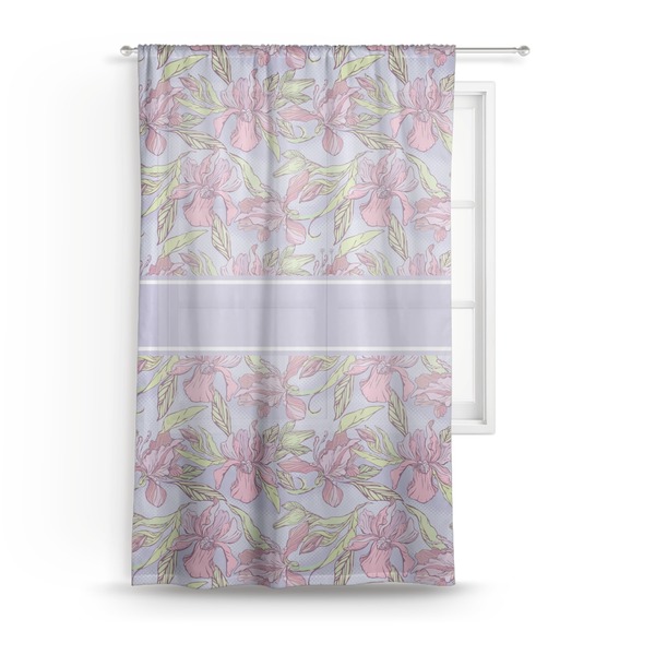 Custom Orchids Sheer Curtain