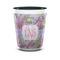 Orchids Shot Glass - Two Tone - FRONT