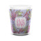 Orchids Shot Glass - White - FRONT